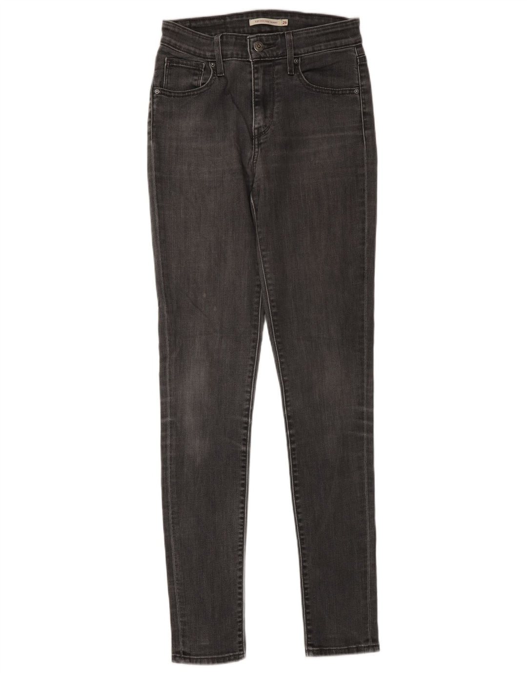 Damskie jeansy Levi's Skinny W26 L34 Szara bawełna