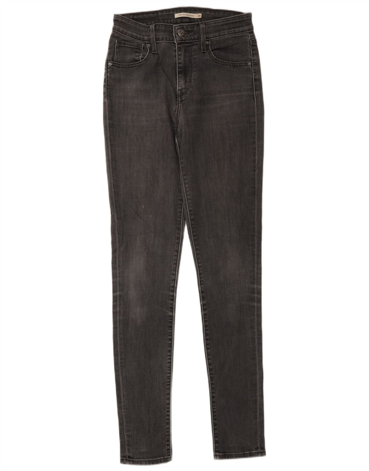 Damskie jeansy Levi's Skinny W26 L34 Szara bawełna