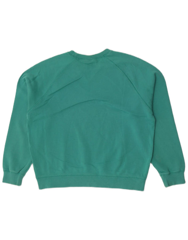 Carhartt Womens Oversized Sweatshirt Pullover UK 10 Small Grüne Baumwolle