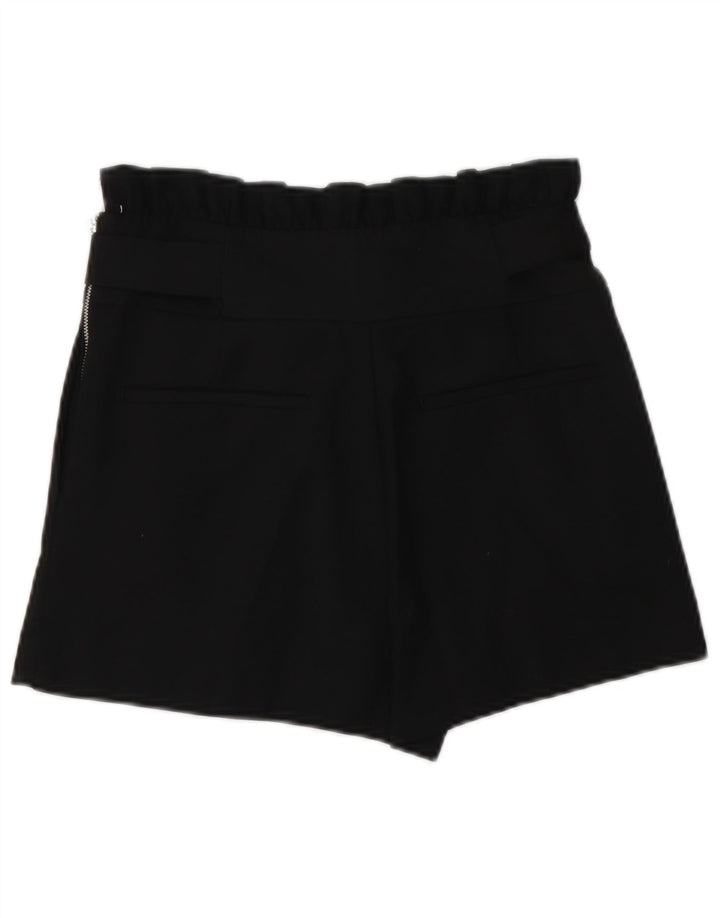 Zara Womens Trafaluc High Waist Hot Pants Small W26  Black Polyester