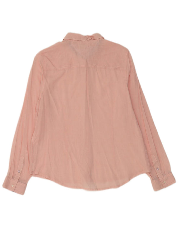 Tommy Hilfiger Damen Hemd UK 14 Large Pink