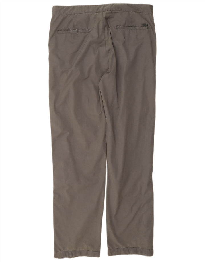 Gas Mens Straight Casual Trousers W34 L32 Grey