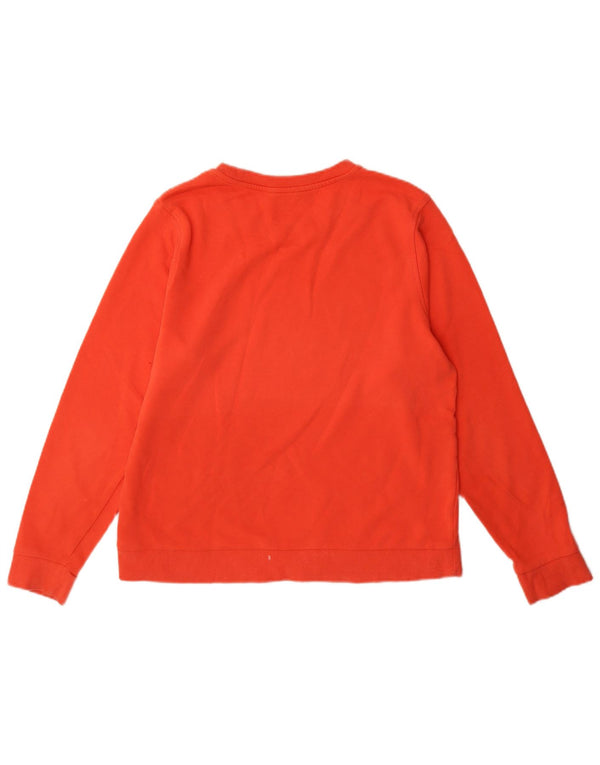 Felpa da donna Marks & Spencer Jumper UK 14 Large Orange Cotton