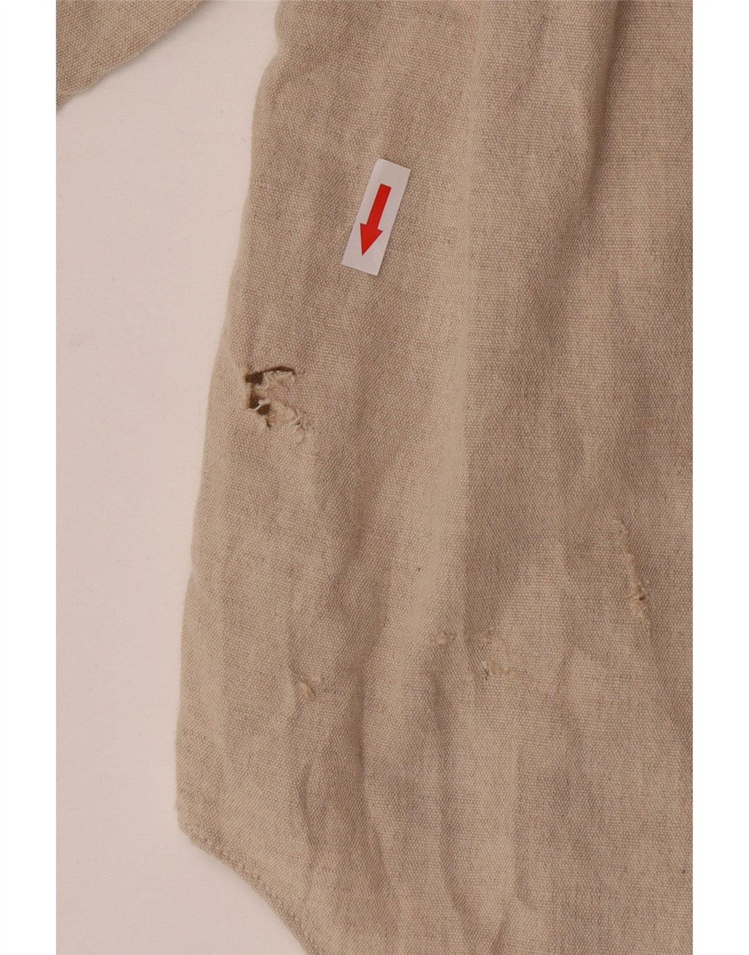 Energie Mens Shirt Large Beige Linen