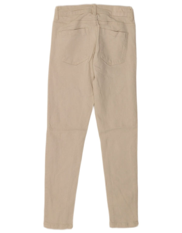 Zara Damen Skinny Jeans EU 36 XS W26 L27 Beige Baumwolle