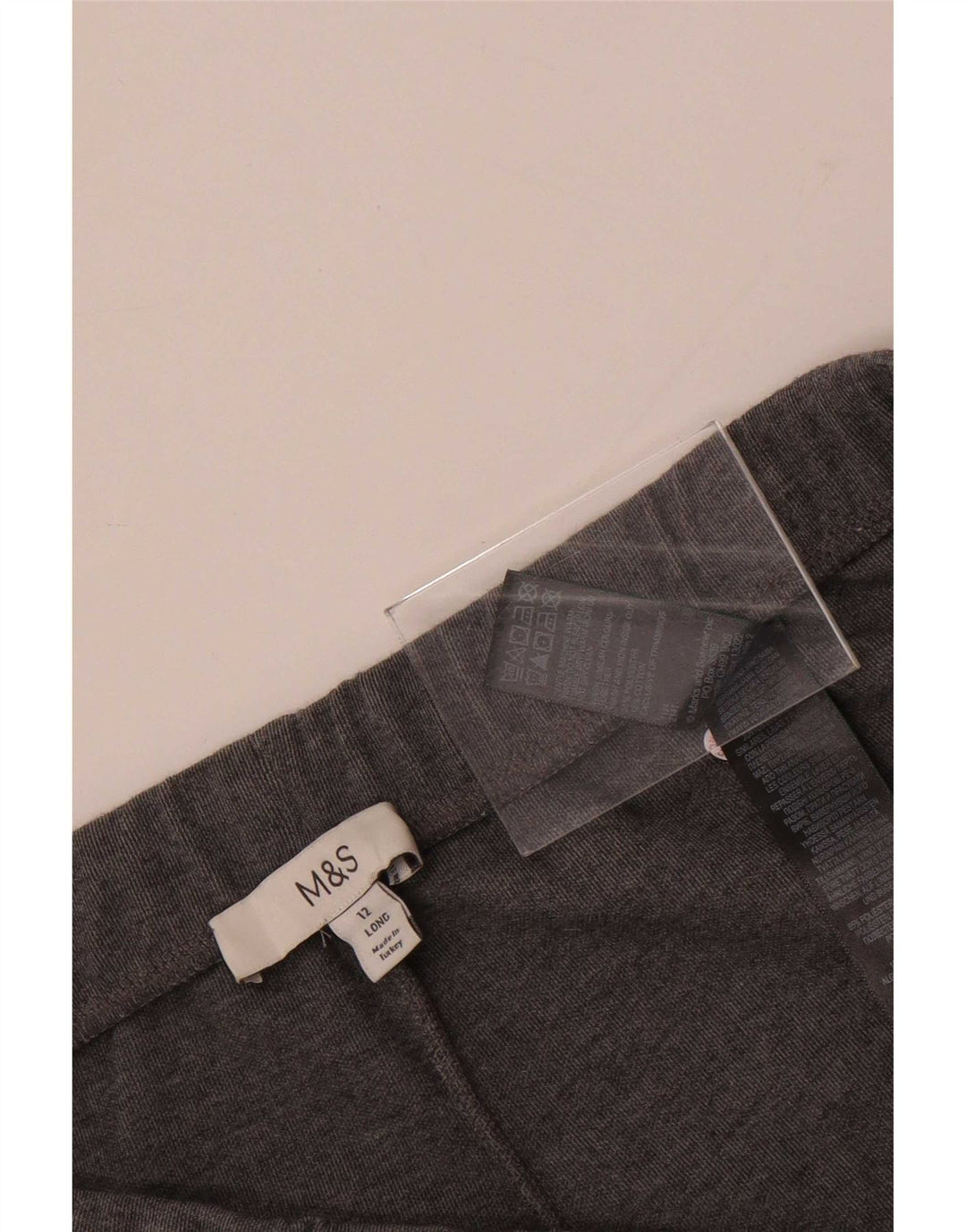 Marks & Spencer Womens High Waist Tracksuit Trousers UK 12 Medium Grey