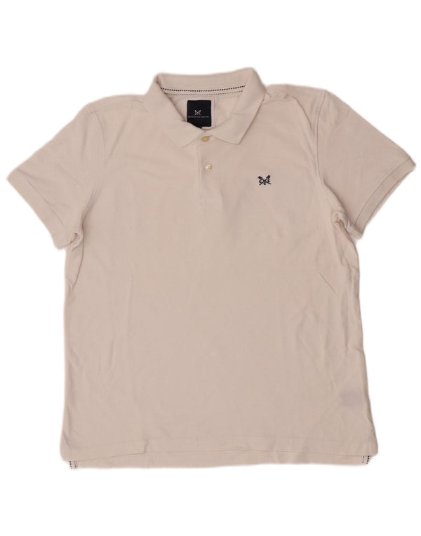 Crew Clothing Polo Homme Grand Blanc Coton
