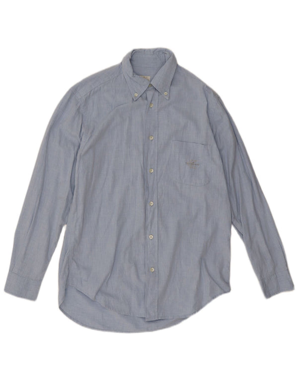 Camisa masculina Calvin Klein Jeans pequena azul algodão