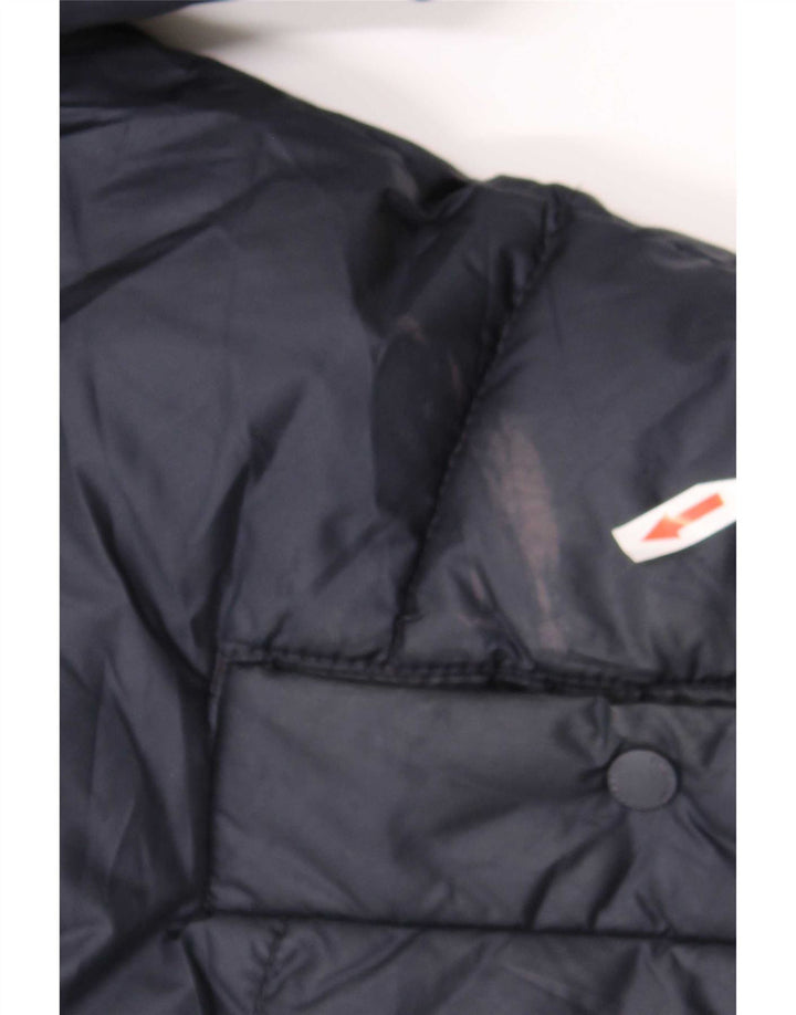 Zara Boys Hooded Padded Jacket 13-14 Years Navy Blue Polyester