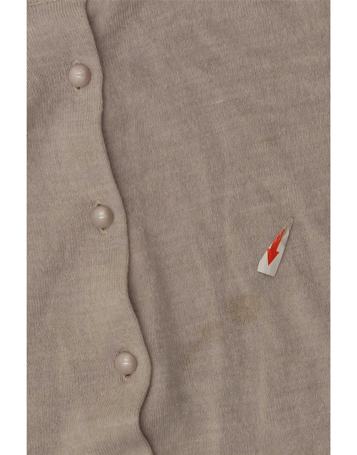 Maglione cardigan da donna Marks & Spencer UK 14 grande acrilico grigio