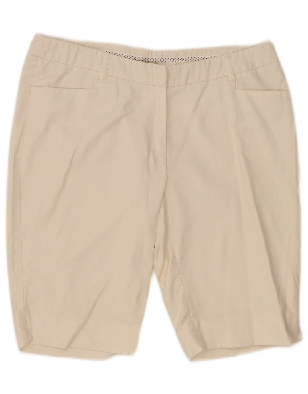 Laura Ashley Womens Bermuda Shorts US 10 Large W32 White Cotton