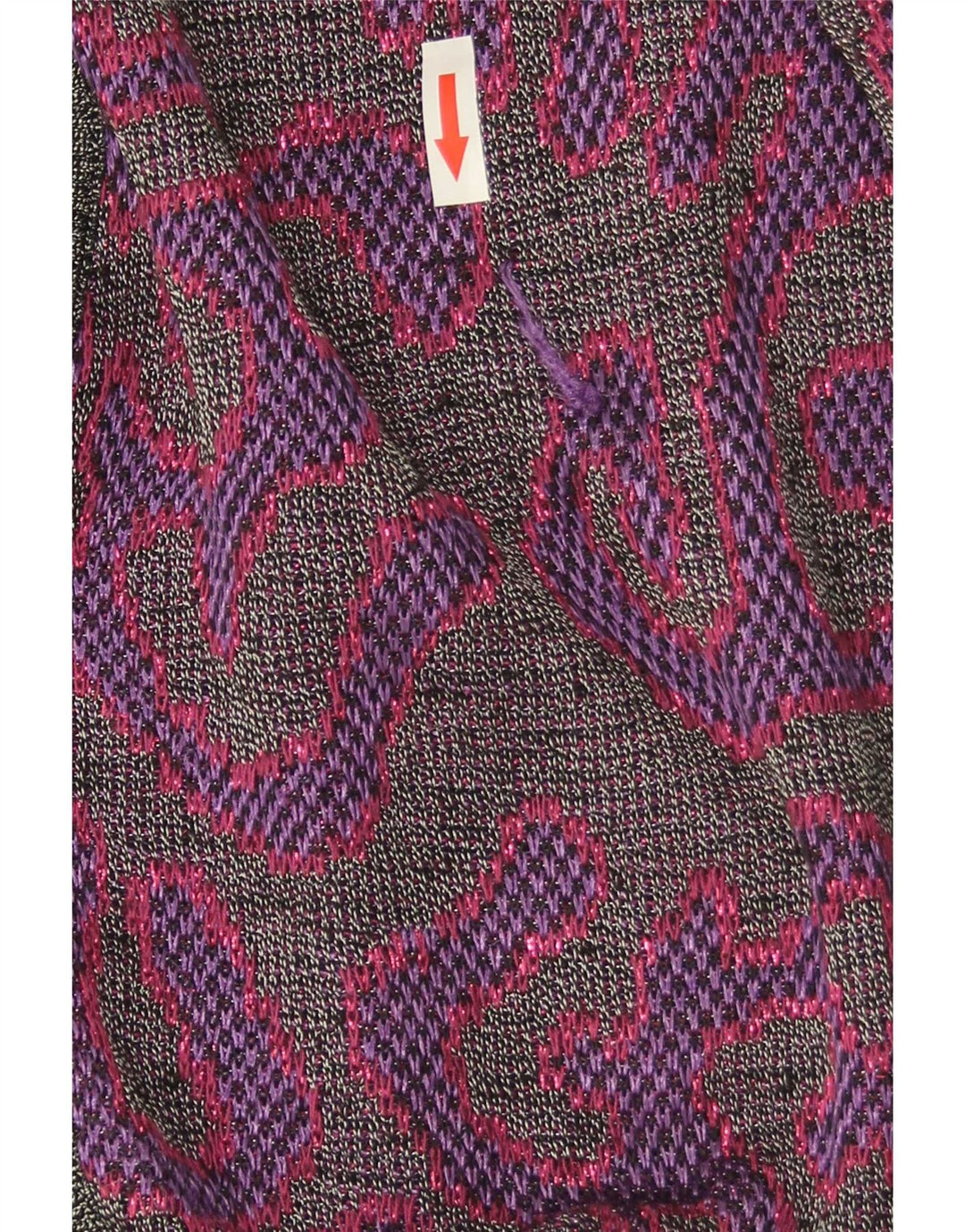 Di Bari Womens Abstract Pattern Cardigan Sweater IT 40 Small Purple