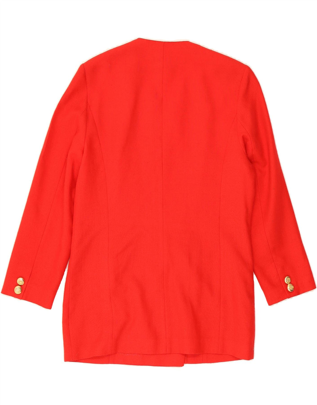 BARUCH Womens Longline 3/4 Sleeve Blazer Jacket UK 10 Small Red Vintage Baruch and Second-Hand Baruch from Messina Hembry 
