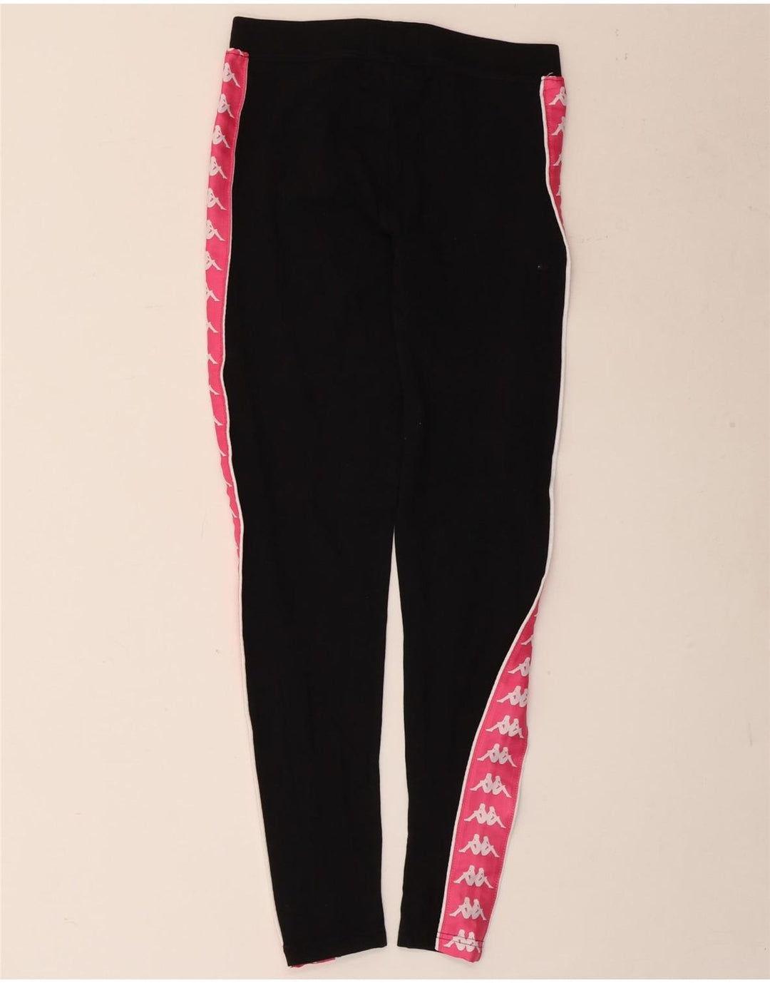 Kappa Damen Graphic Leggings UK 14 Medium Schwarz