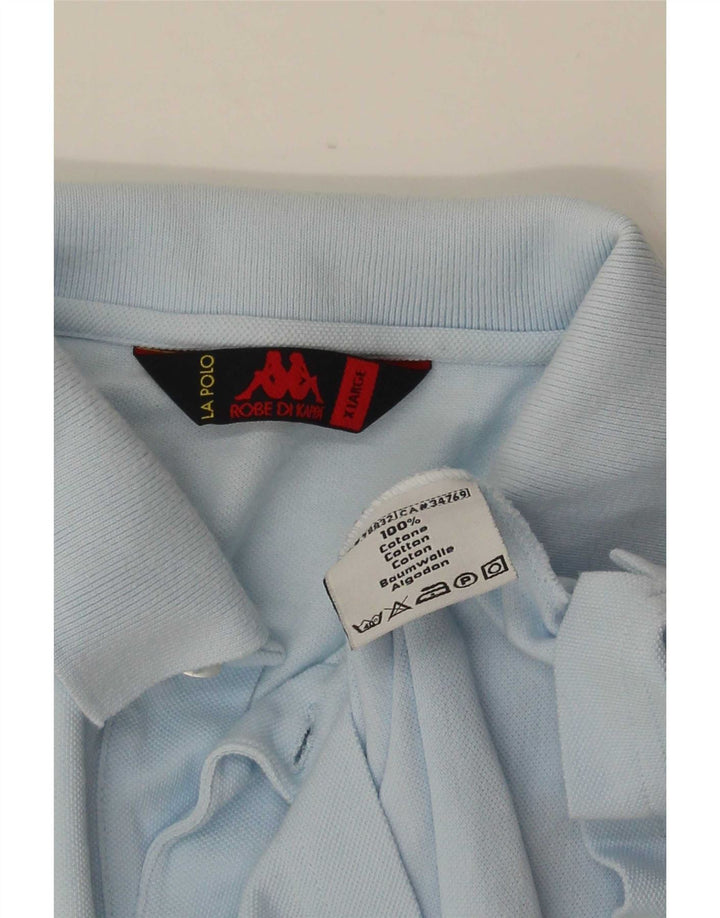 Kappa Herren Poloshirt XL Blau Baumwolle