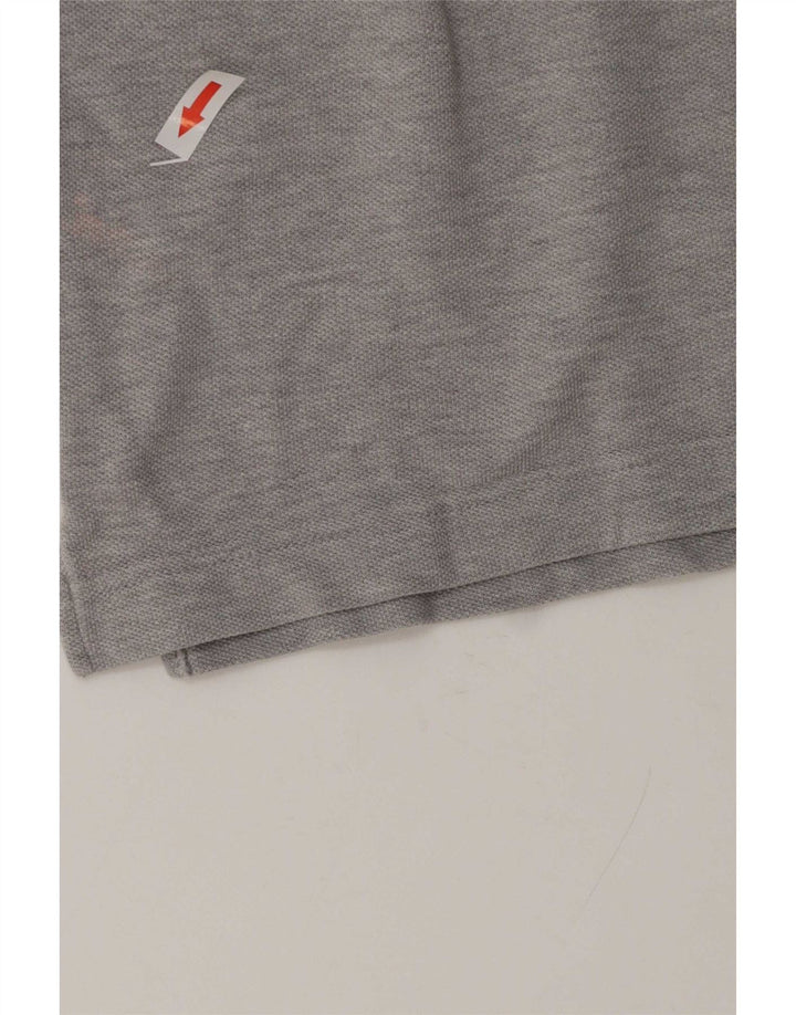 Benetton Mens Polo Shirt Medium Grey Flecked