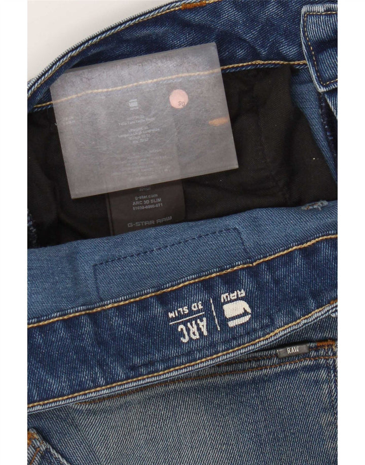 G-Star Mens 3D Arc Slim Jeans W32 L32 Blue Cotton