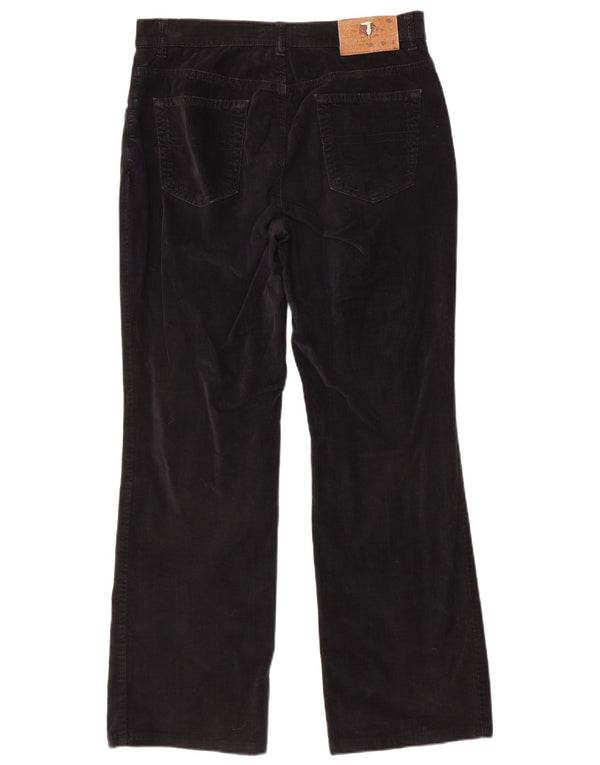 Pantaloni Casual Donna Trussardi Bootcut W31 L29 Cotone Blu Navy