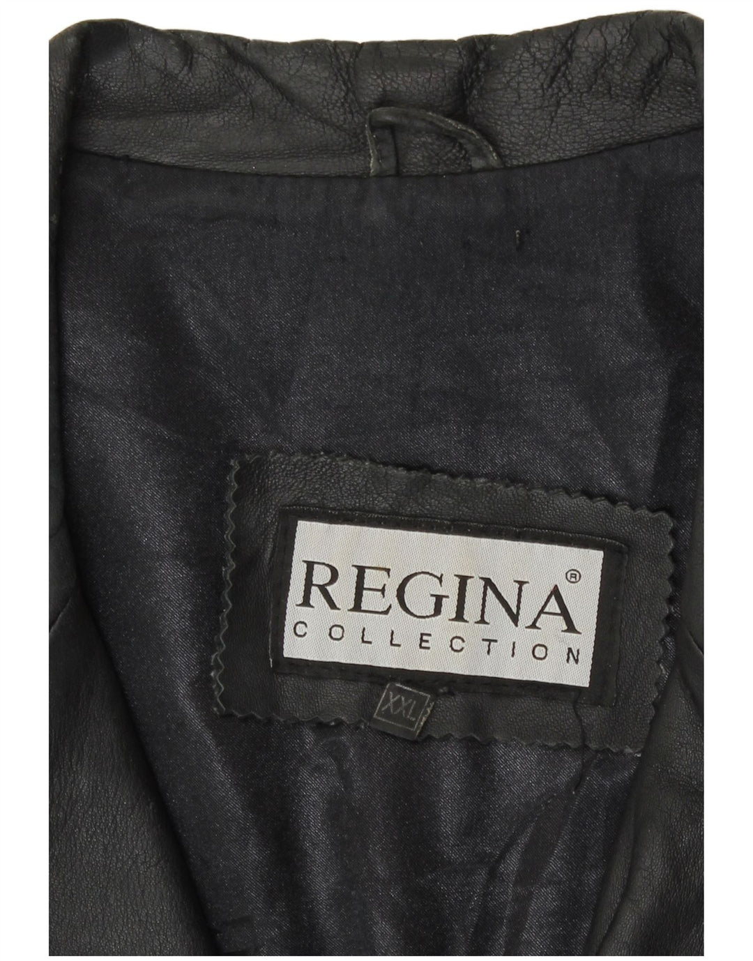 Regina Herre Læderjakke UK 44 2XL Sort Læder