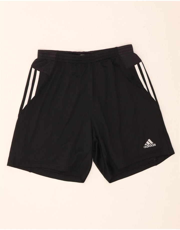 Pantaloncini sportivi Adidas Climacool da uomo piccoli in poliestere nero