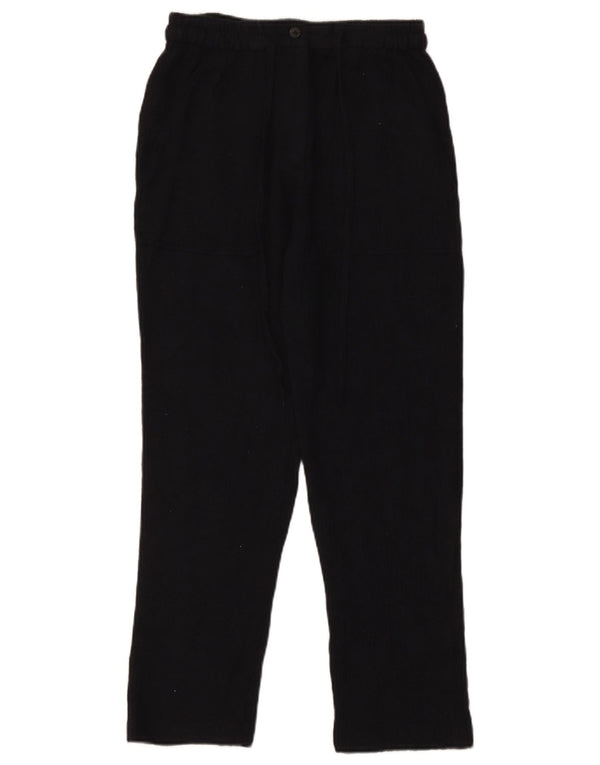 Zara Dame Højtalje Lige Chinobukser Small W26 L26 Sort