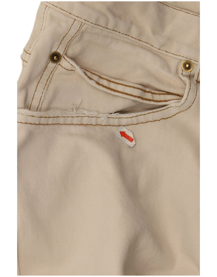 VINTAGE Mens Straight Jeans IT 48 Medium W30 L34 Beige Cotton