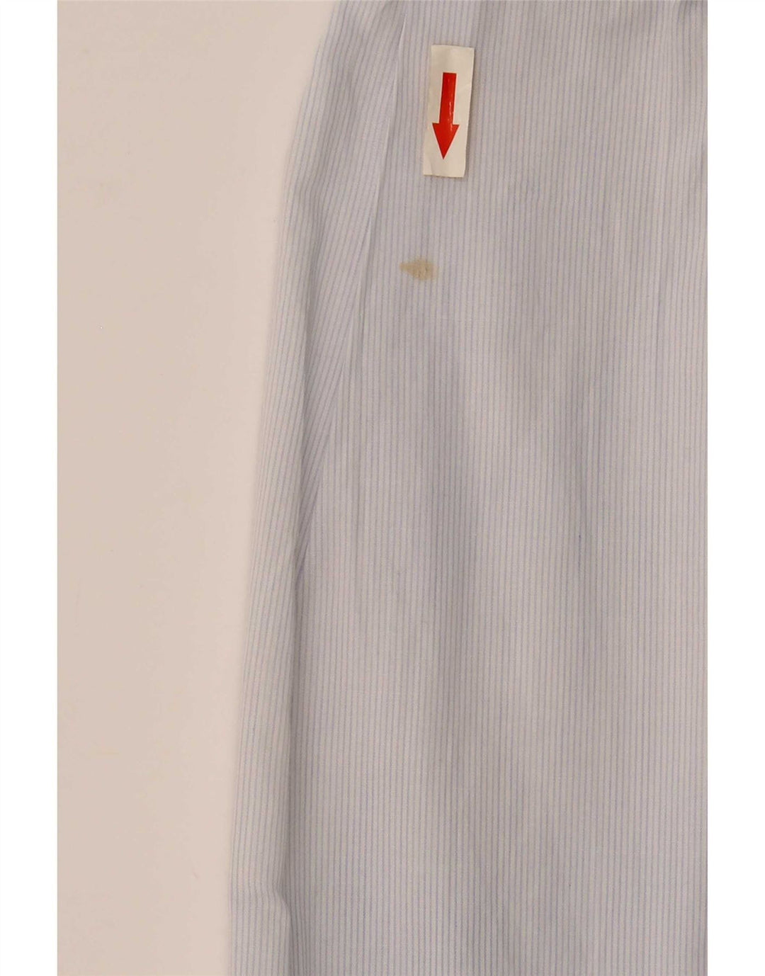 Zara Mens Slim Fit Shirt Medium Blue Pinstripe Cotton