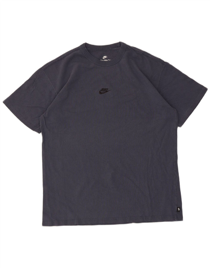 Nike Mens Loose Fit T-Shirt Top Medium Navy Blue Cotton