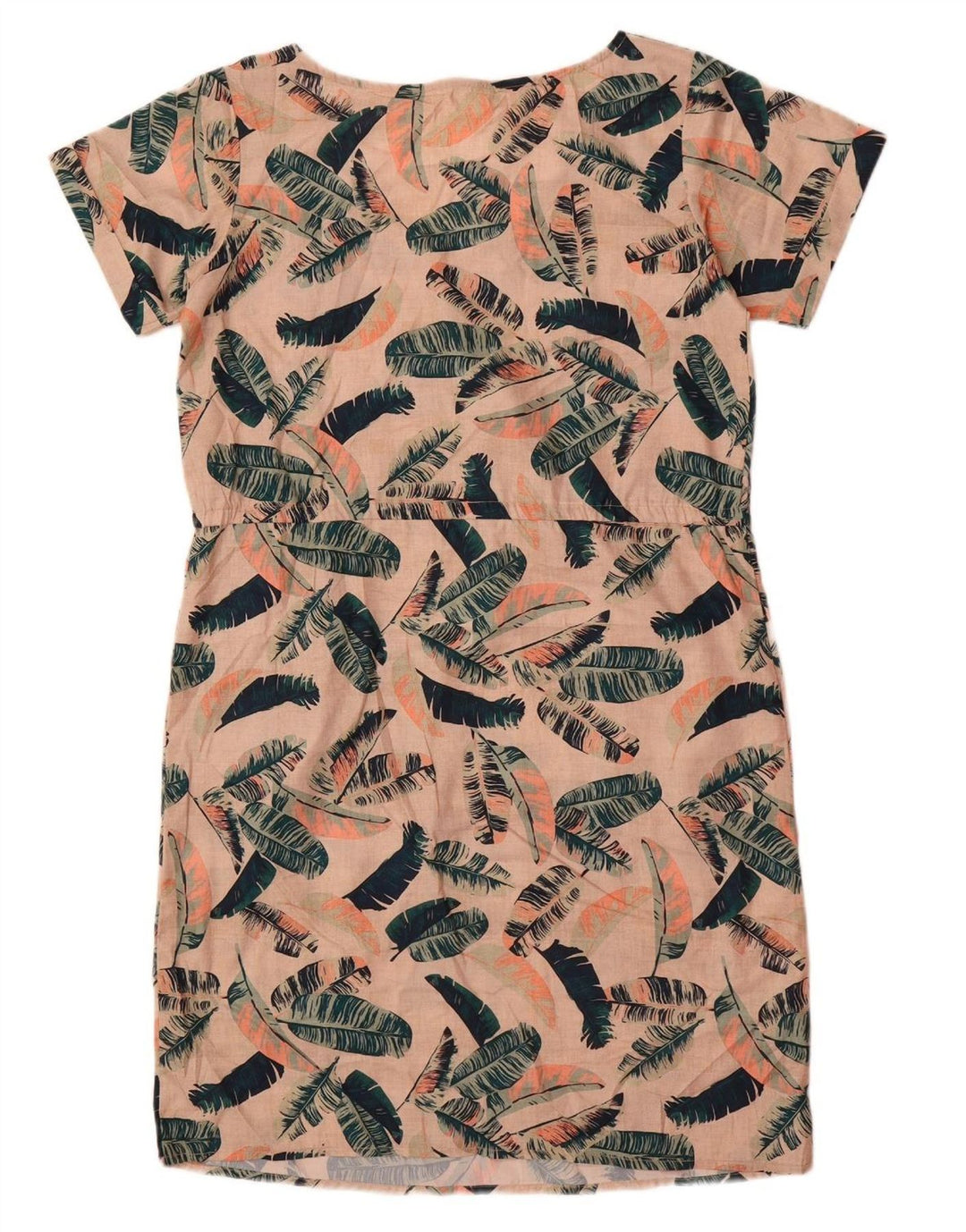 MOUNTAIN WAREHOUSE Womens Shift Dress UK 12 Medium Beige Floral Polyester