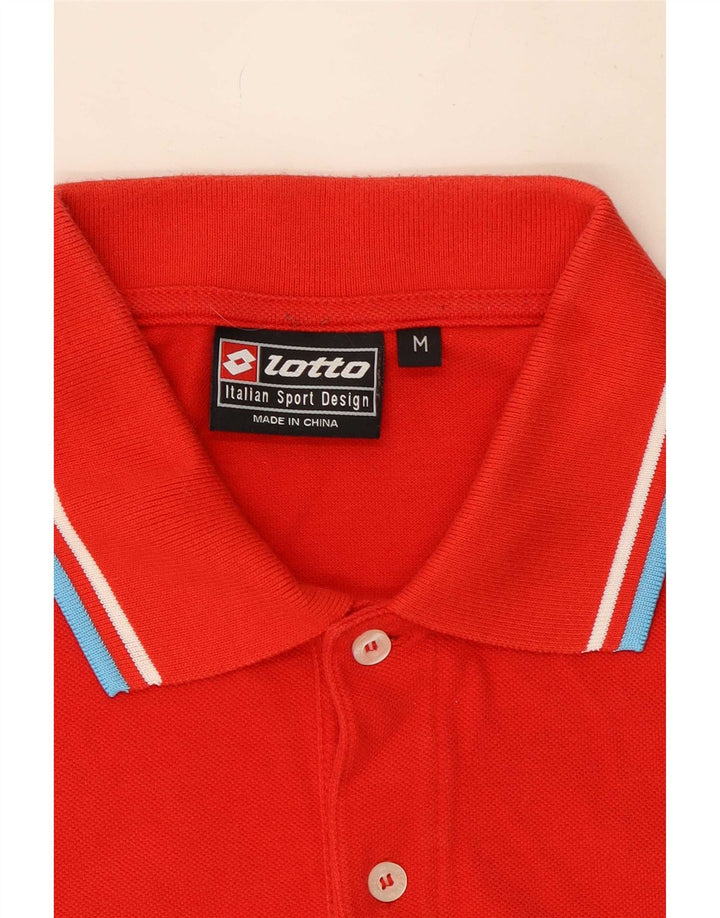 Lotto Polo Homme Rayé Rouge Moyen
