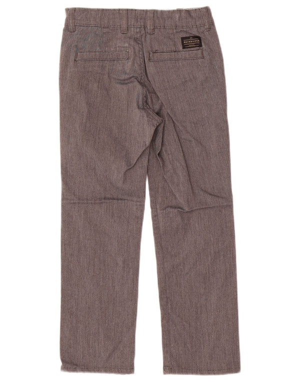 Pantaloni chino dritti Quiksilver per ragazzi 6-7 anni W22 L20 cotone grigio