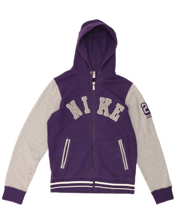 Pulover Nike Graphic Zip pentru bărbați, bumbac color-bloch, mov