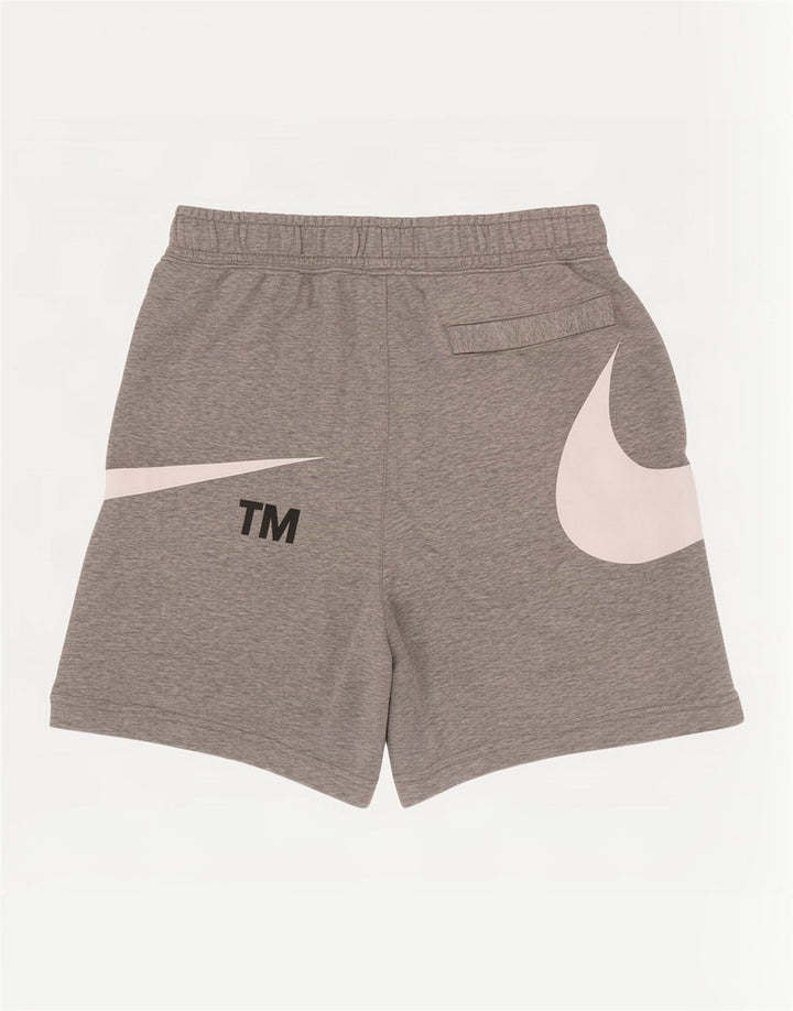 Nike Herren-Sportshorts mit Grafik, mittelgraue Baumwolle
