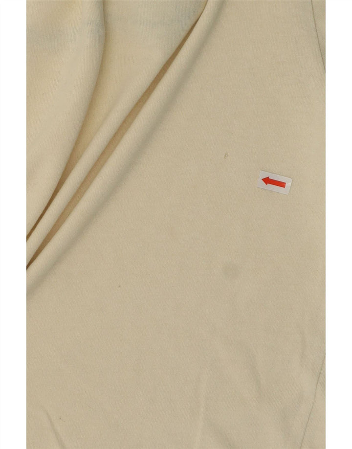T-shirt grafica da uomo Champion Top in cotone bianco sporco medio
