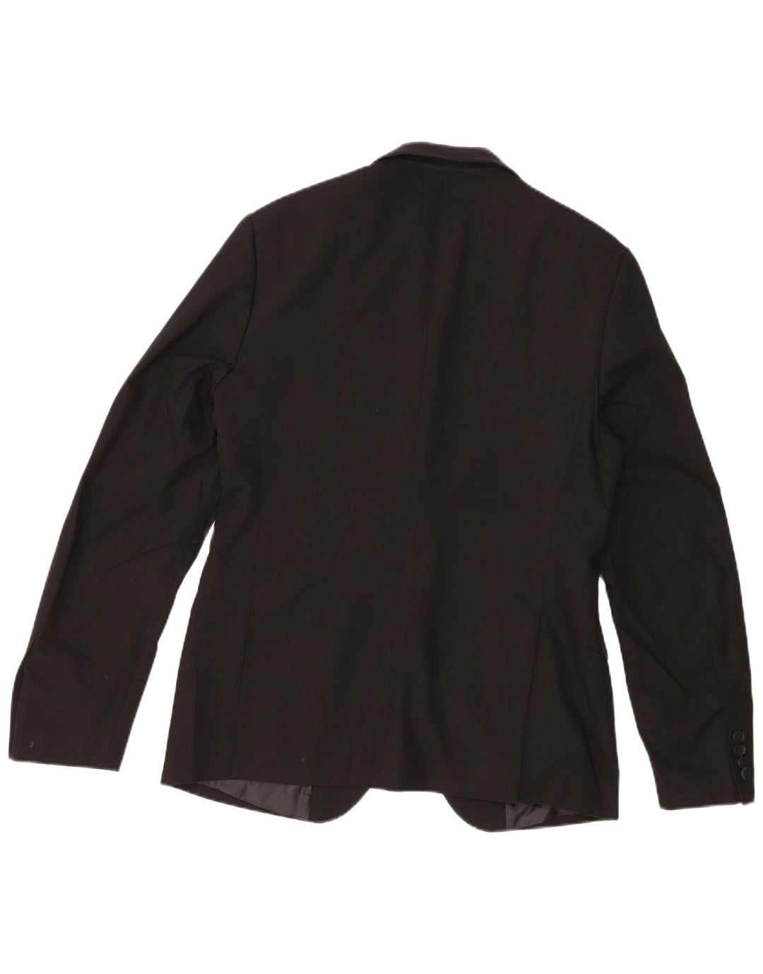 Zara Mens 2 Button Blazer Jacket EU 48 Medium Black Viscose