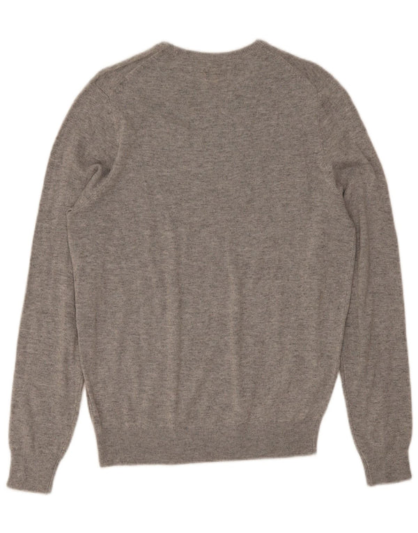 Dack's Mens Crew Neck Jumper Sweater Medium Grey Acrylic