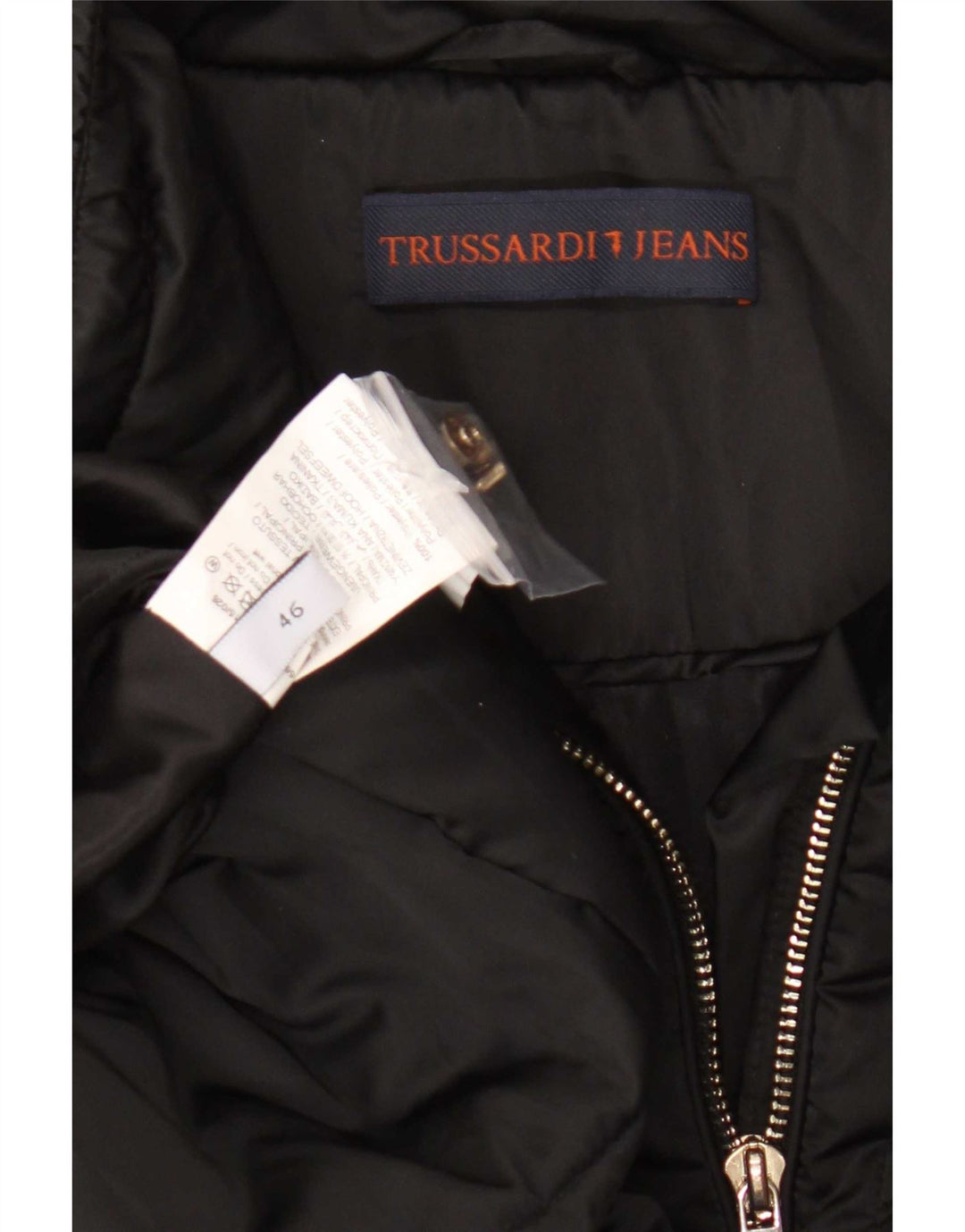 Abrigo acolchado Mujer Trussardi IT 46 Large Poliéster negro