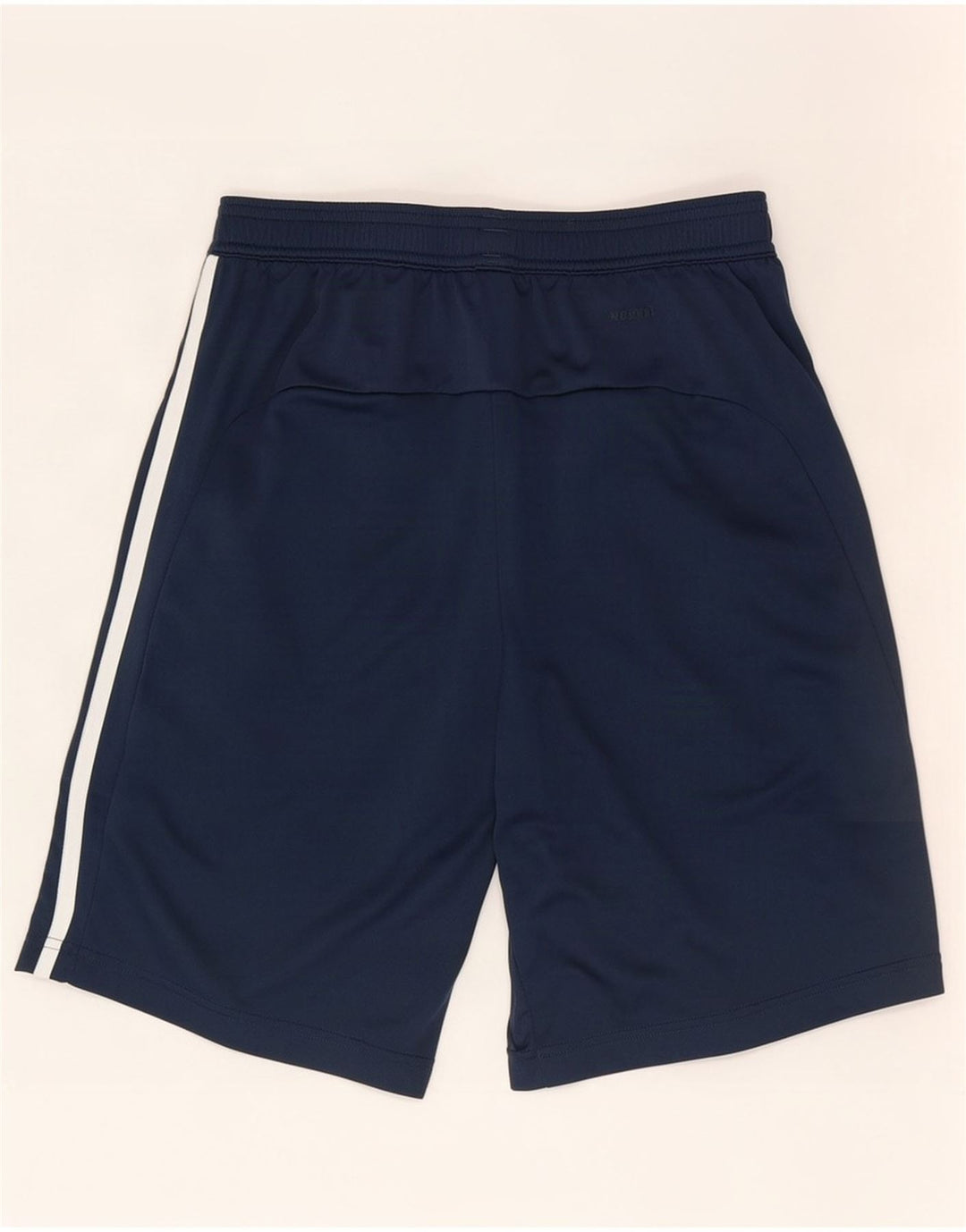 Shorts esportivos masculinos Adidas pequenos poliéster azul marinho