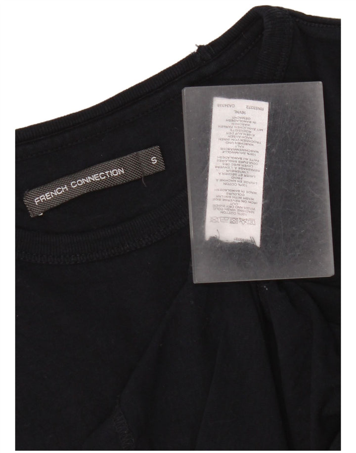 French Connection Mens T-Shirt Top Small Black Cotton