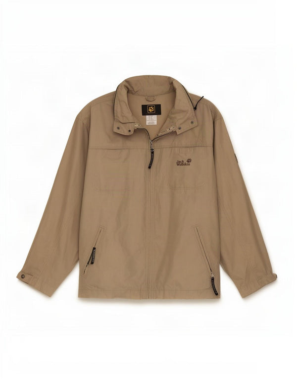 Jack Wolfskin Herre Regular Fit Bomber Jacket UK 44/46 XL Beige Polyester