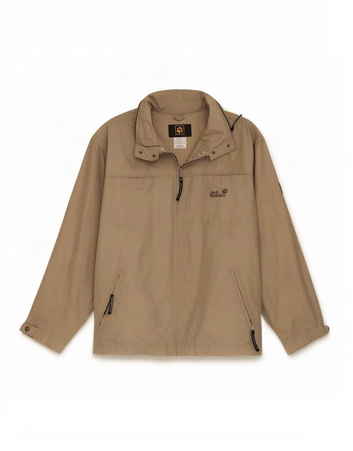 Jack Wolfskin Giacca bomber vestibilità regolare da uomo UK 44/46 XL Poliestere beige