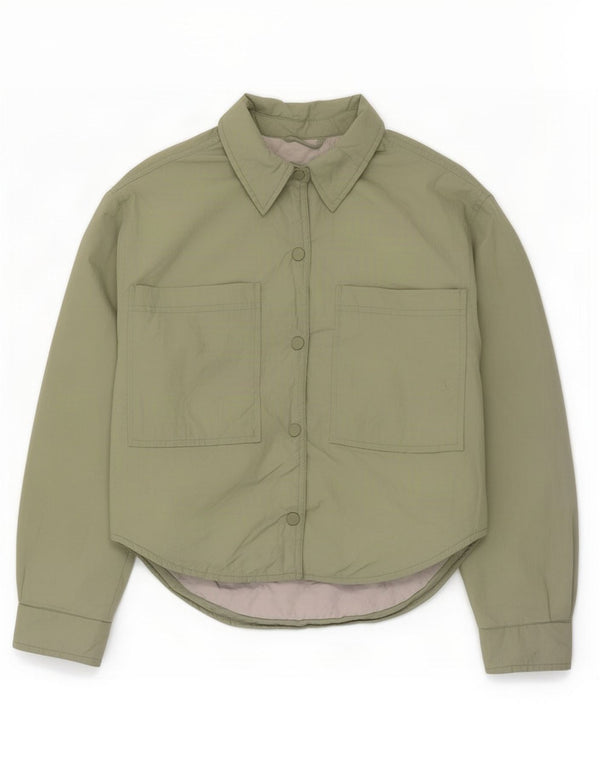 Zara Girls Bomber Jacket 13-14 År Grøn