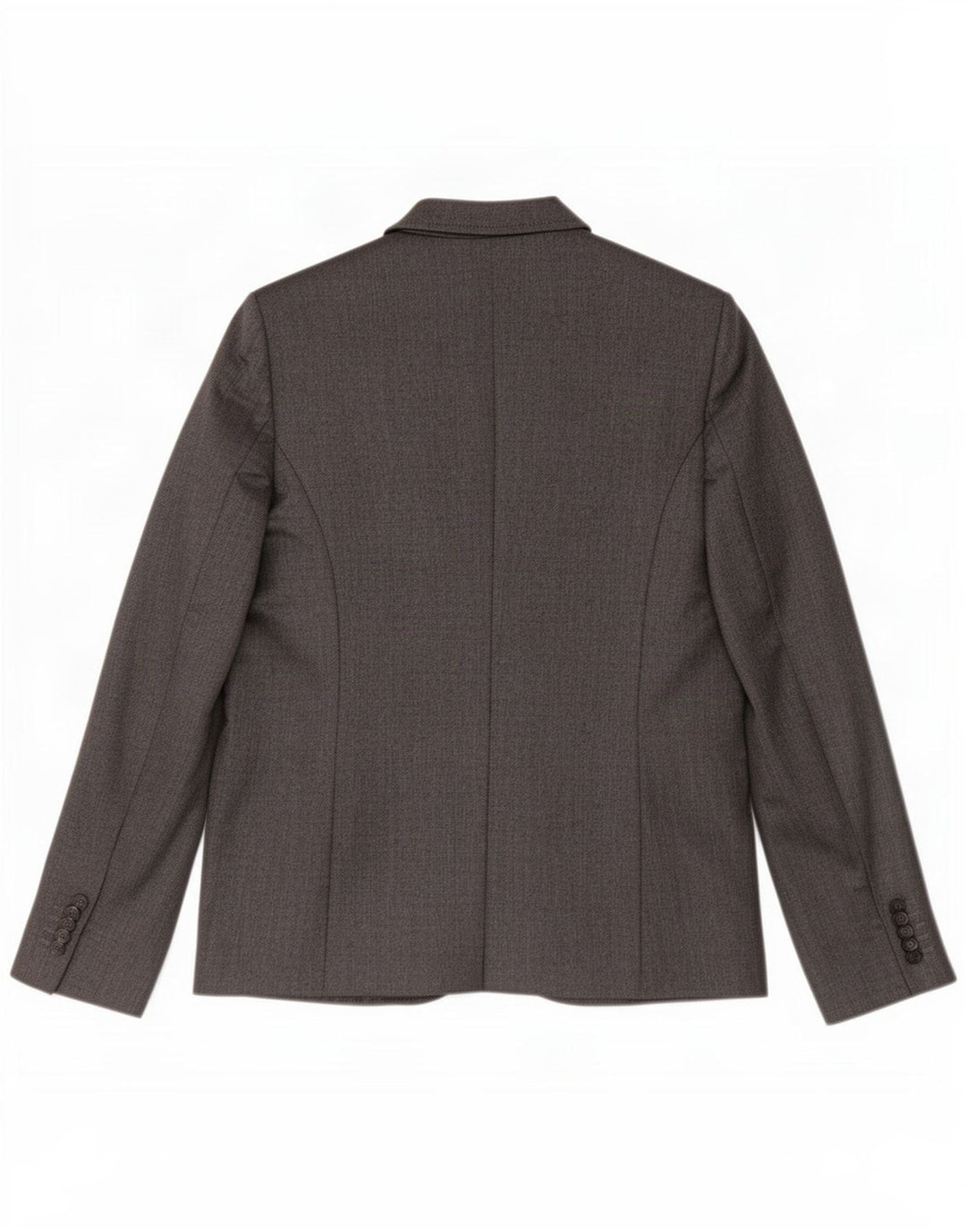 Giacca blazer da donna a 2 bottoni Benetton UK 10 piccola spina di pesce grigia