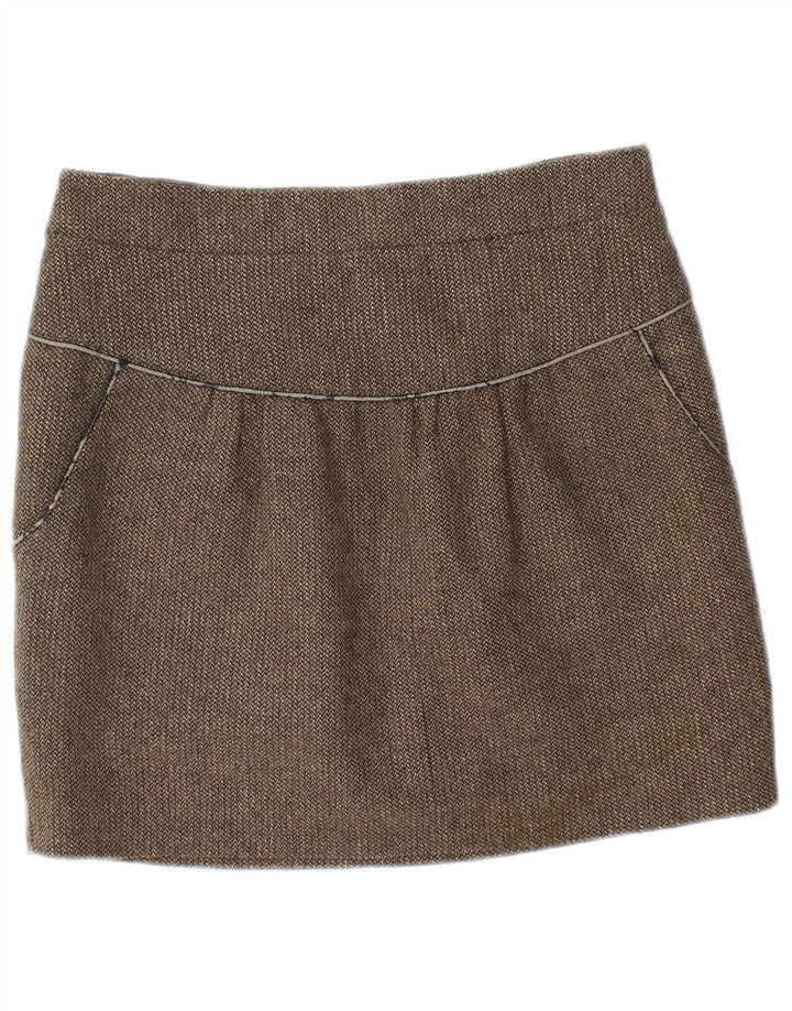 KOOKAI Damen Minirock EU 40 Medium W30 Braunes Polyester