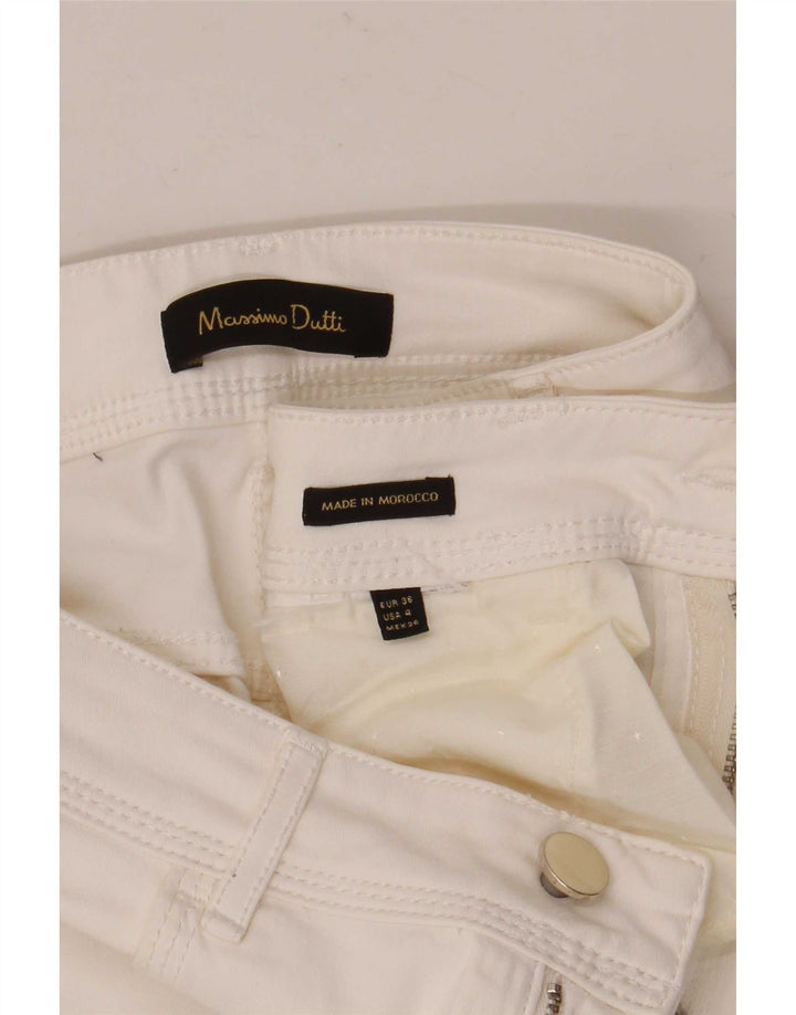 Massimo Dutti Womens Straight Jeans EU 36 XS W26 L26 White