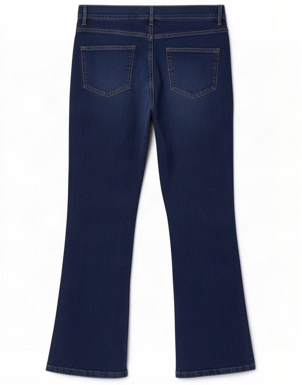 Marks & Spencer Jeans ajustados con corte tipo bota para mujer UK 12 Medium W30 L28 Algodón azul