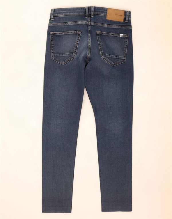 Zara Herre Slim Jeans EU 42 Large W32 L27 Blå Bomuld