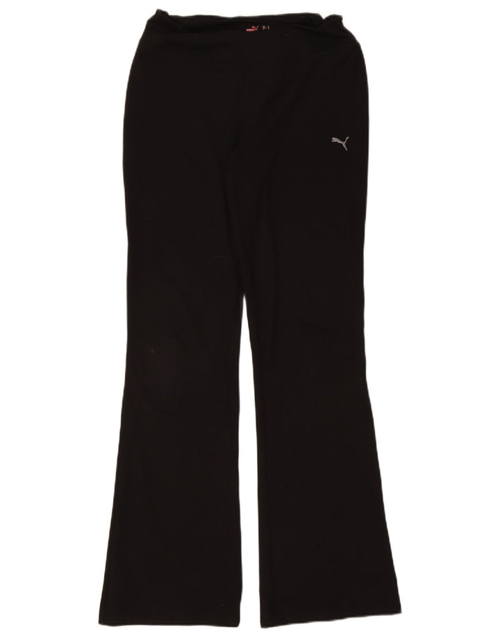 Puma Womens Flare Tracksuit Trousers UK 14 Large Black