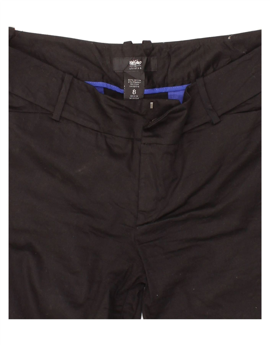 MOSSIMO Womens Chino Shorts US 8 Medium W30  Black Cotton Vintage Mossimo and Second-Hand Mossimo from Messina Hembry 