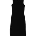 VINTAGE Womens Sleeveless Maxi Dress IT 40 Small Black Polyester Vintage Vintage and Second-Hand Vintage from Messina Hembry 